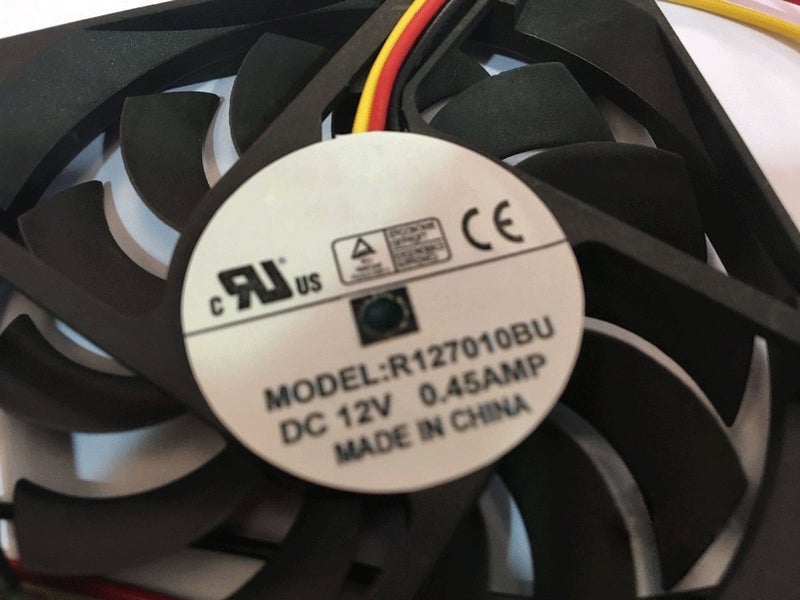 EVERFLOW 707010mm R127010BU 12V 0.45A 3Wire 7cm square Cooling Fan - Image 2